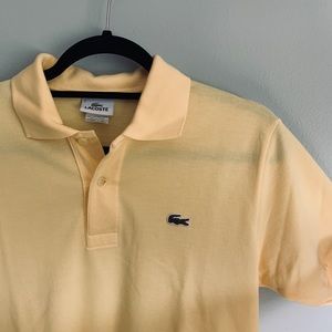 Lacoste. Yellow Polo.